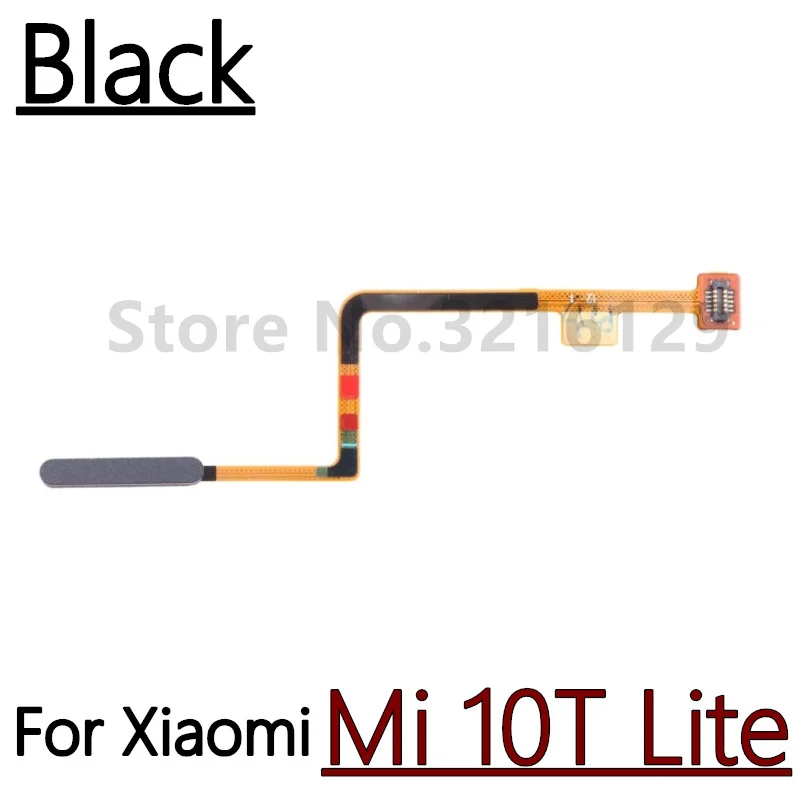 100% Original For Xiaomi Mi 10 Pro 10T Pro 10 Lite Ultra Fingerprint Sensor Home Return Key Menu Button Flex Ribbon Cable