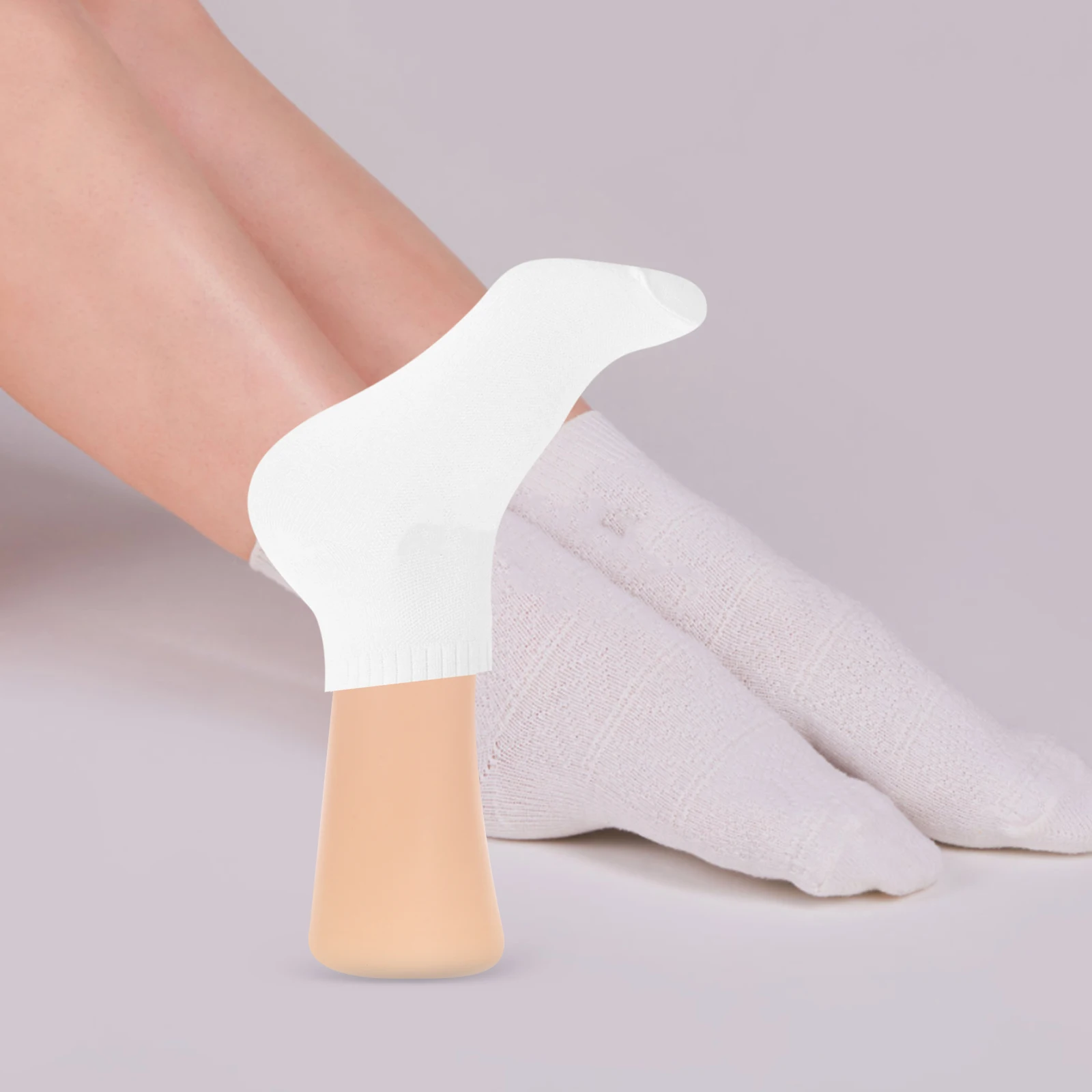 

Realistic Female Foot Mannequin Socks Display Photography Retail Lightweight Portable Durable Plastic Foot for Socks