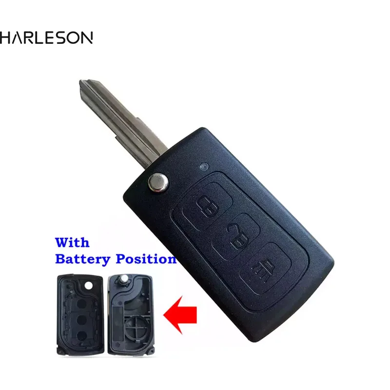 

3 Button Remote Flip Key Blank Replacement Shell/Case/Enclosure For Great Wall Hover Haval H3 H5 Keyless Entry Fob Key Cover