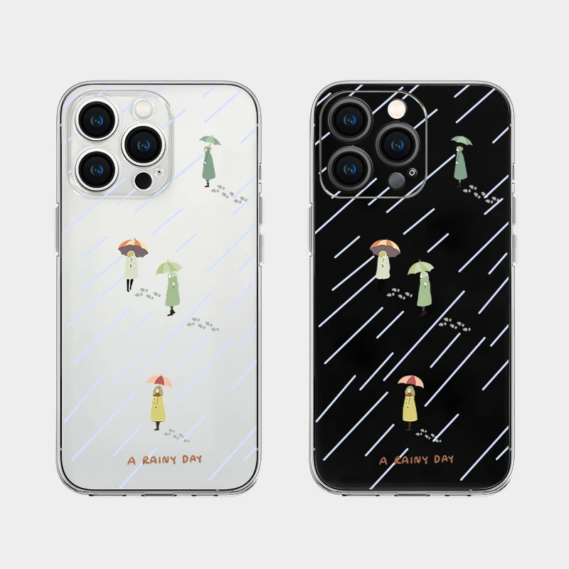 

Прозрачный чехол для мобильного телефона Walk in the Rain Fene Aosphere с полной защитой для iPhone Xs Max X Cover Pura