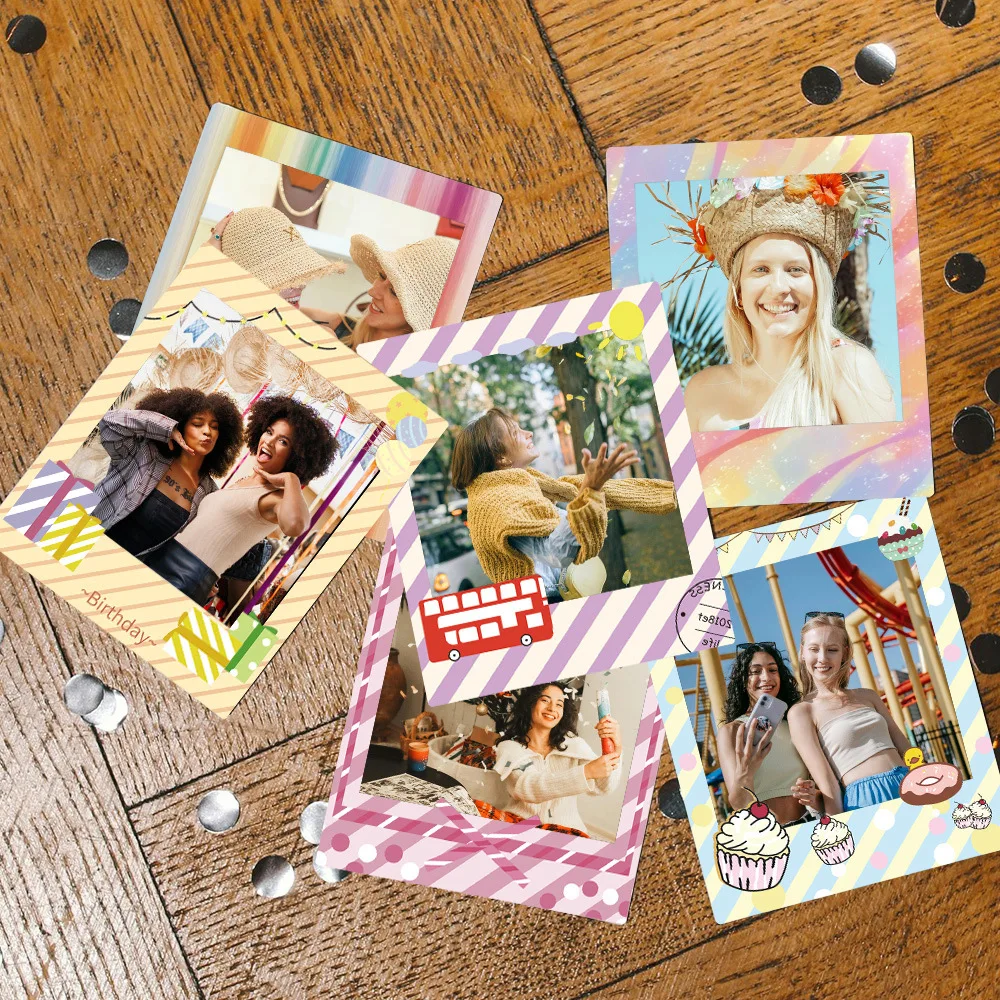 4 Inch Instax Square Film Frame Tags Photo Decoration 12 Creative DIY Decorative Stickers For Fujifilm Instax Square SQ1/SQ40