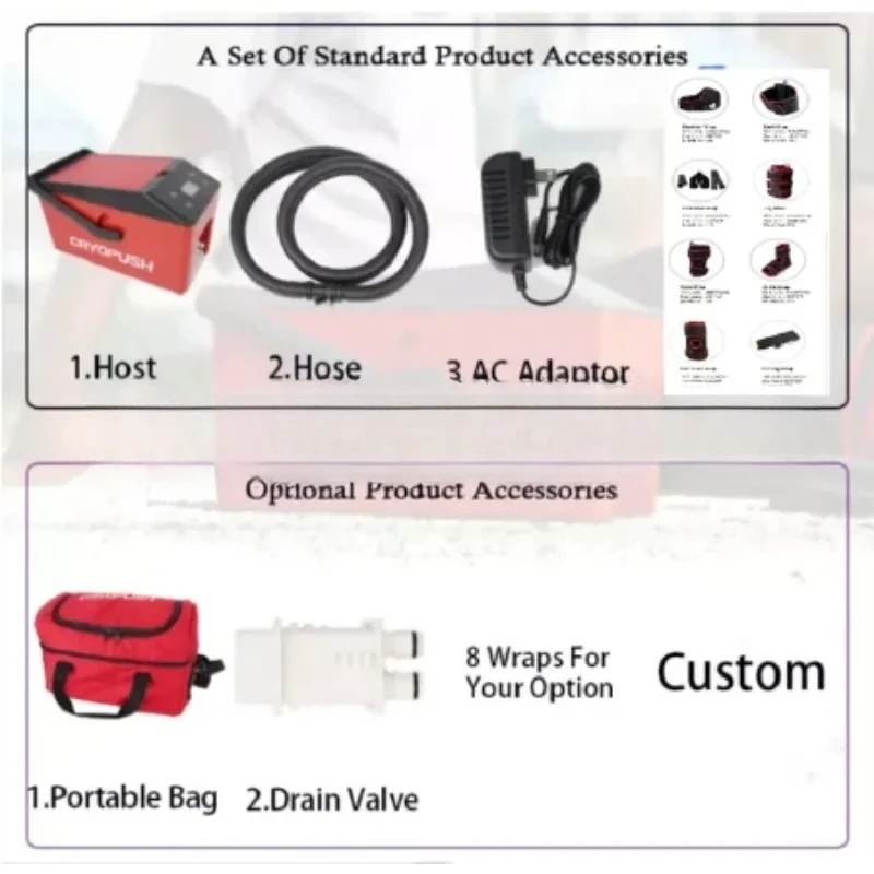 

Knee Joint Cryopreservation Ice Therapy System Accessories Selection