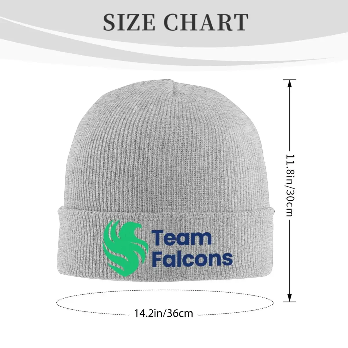 Team Falcons Liquipedia Game Hats Autumn Winter Beanie Warm Cap Men Women Knitted Hat