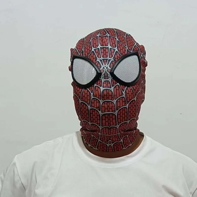 Maska Spidermana Superhero Miles Morales Peter Parker Spider Man Cosplay Maski Hełm Rekwizyty Kostium Halloween dla Mężczyzn Chłopców Dziewcząt