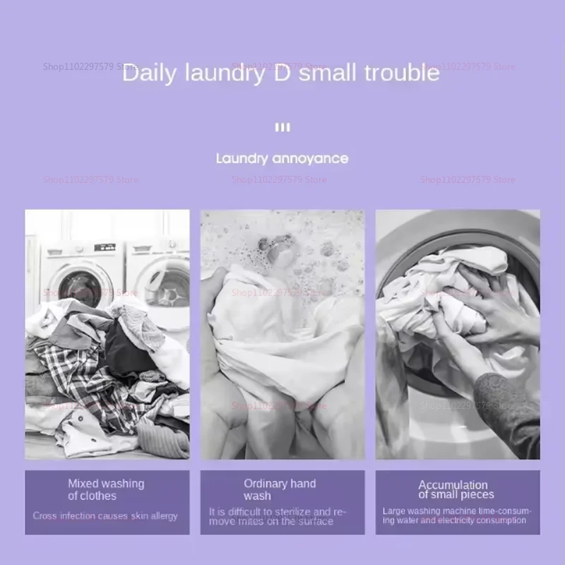 8L غسالة صغيرة محمولة قابلة للطي مع مجفف دوار غسالة الغسيل المدمجة للسفر التخييم النوم الجوارب الملابس الداخلية