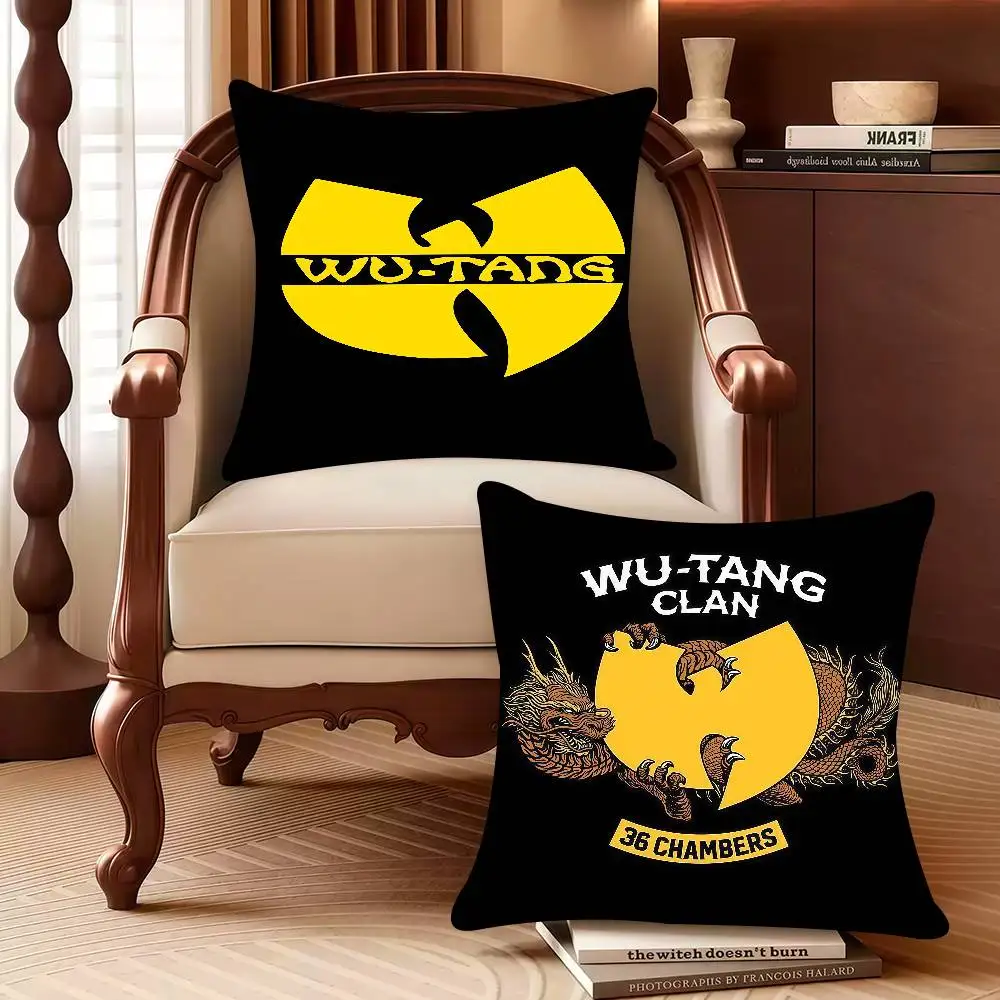 W-Wu T-Tang Clan Pillow Case Decor Protective Covers Comfortable soft for Sofa Living Room Home office