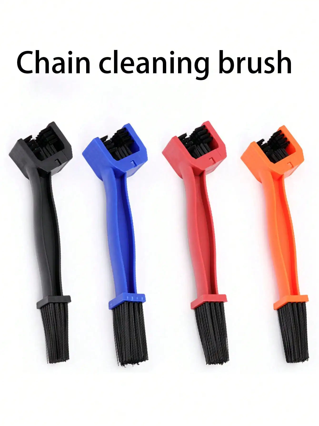 

1pc Bicycle Chain Cleaning Brush, Motorcycle Cleaning & Lubrication Brush, 3-In-1 Chain Cleaner, Chain Cleaning Brush