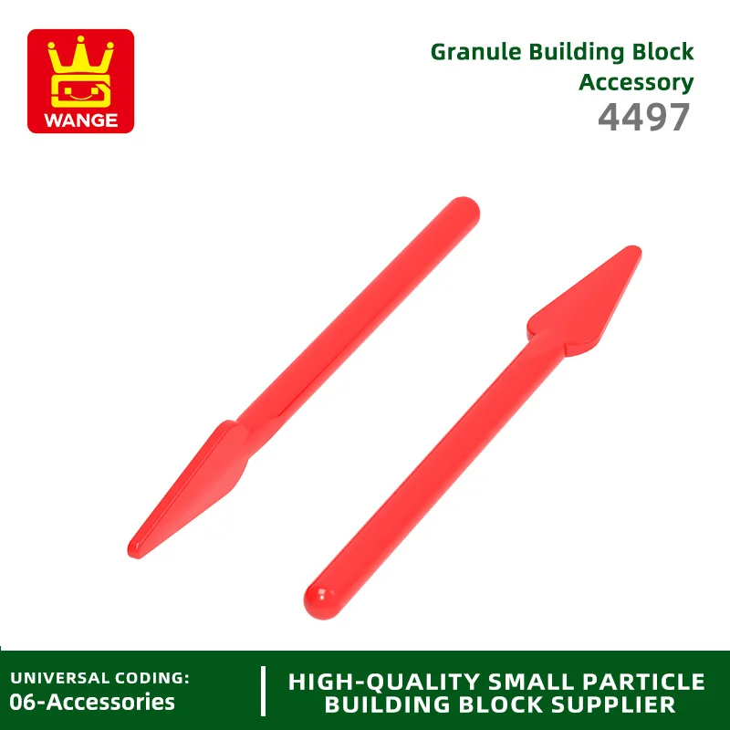 20 Pcs/lot 4497 Soldier Spear Building Block Moc Color Weapon Accessories Compatible with Brick DIY Children's Toy Gift Box