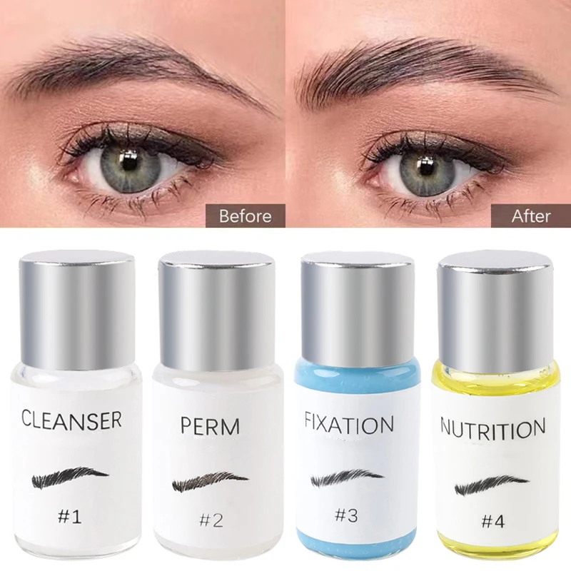 

2023 Brow Lamination Makeup Kit Eyebrow Perm Lotion Eye Brow Lifting Semi-permanet Beauty Salon Brow Lift Perming Nutrition 5ml