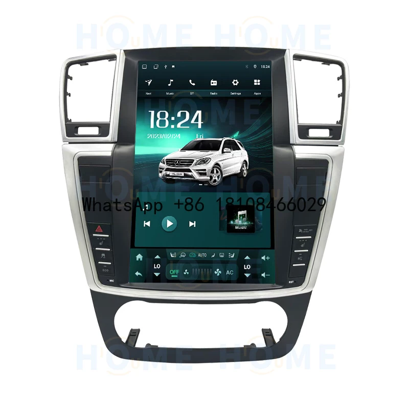 

12.1" Tesla Vertical Screen for Benz ML W166 GL X166 2012- 15 Android 13 Car Multimedia Radio Video Player GPS Navi Carplay Auto