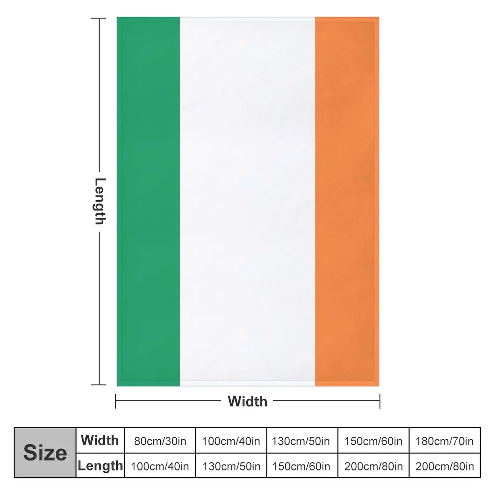 Irish Flag Throw Blanket anime Single Summer Blankets