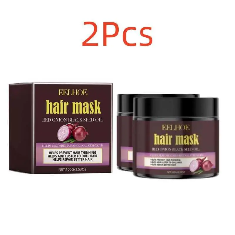 

2Pcs EELHOE Repair Mask Deeply Nourishing & Revitalizing Smoothes Dry & Frizzy Smoothes & Shines Hair Mask