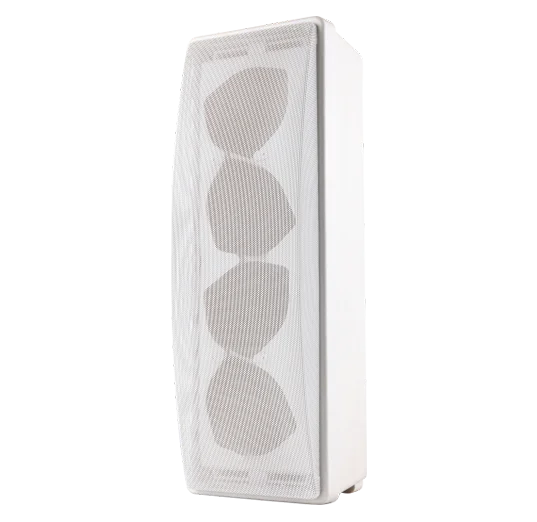 Ohm IPX4 Waterproof Wall Mount Hifi Columnar Full-Range Driver Line Array Speaker for V5.4 2.0 Channel Radio