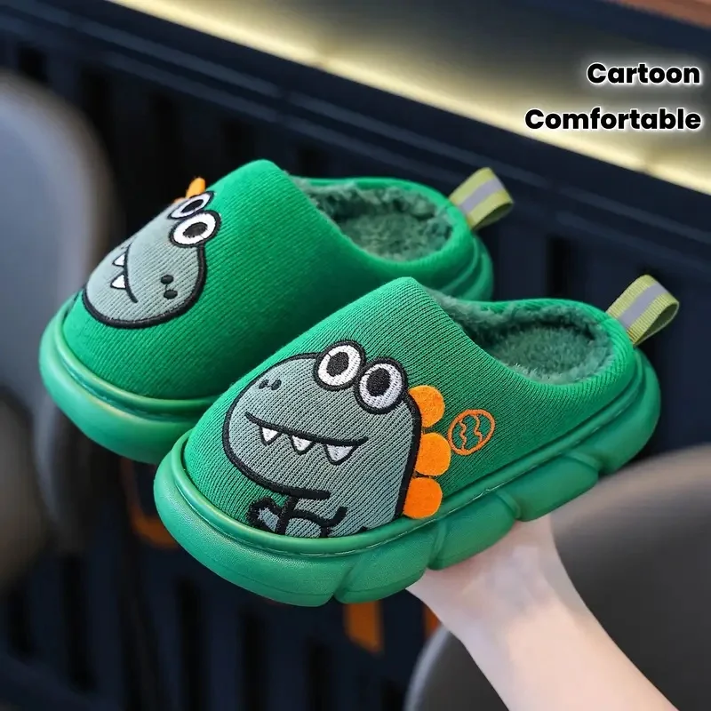 

Kids Winter Warm Shoes for Boys Girls Cotton Slippers Outdoor Snow Boots Flat Bottom Anti Slip Soft Comfortable Children Shoes