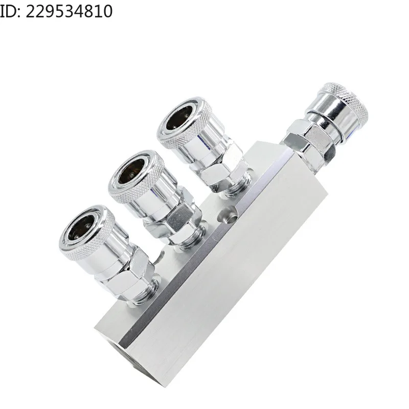 Air compressor accessories Daquan air separation block multi-pipeline trachea shunt pneumatic  air exhaust  source distributor
