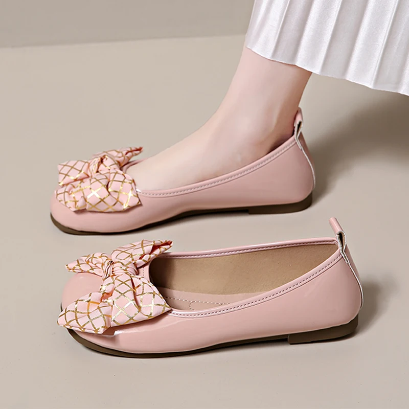 

Bow Women Flats Shoes Fashion New Marie Janes Shoes Trend Summer 2025 Woman Sandals Casual Loafers Lolita Party Brand Sneakers