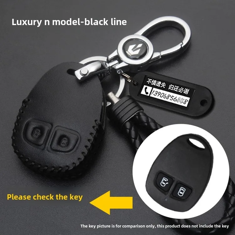 For Old Geely LibertyShip/LC2/Jingang/Golden Eagle/Emgrand Leather Remote Control Key Case Key Cover Auto Supplies N