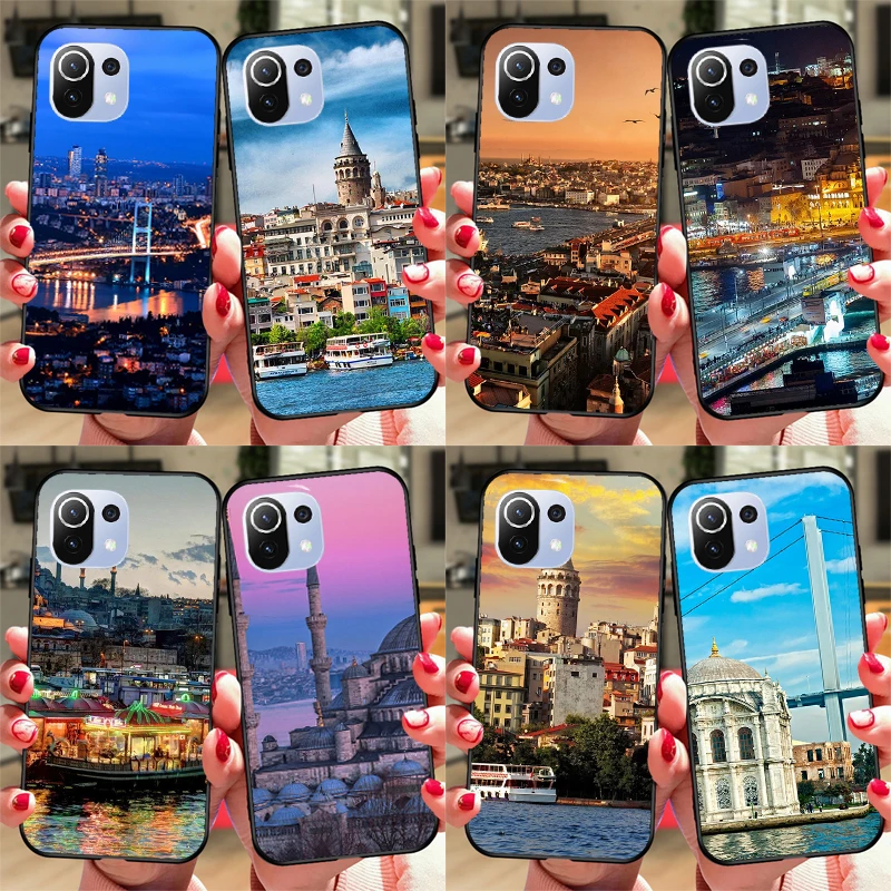 Turkey Istanbul Scenery Building Funda For POCO F5 X3 X4 X5 Pro F4 GT C40 F3 Case For Xiaomi 11T 12T Pro 12 X 13 Lite Cover