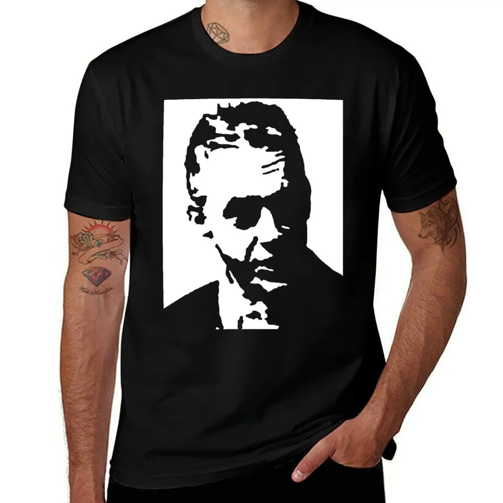 Jordan Peterson (White on Black) T-Shirt football t shirt plain plus size men clothing