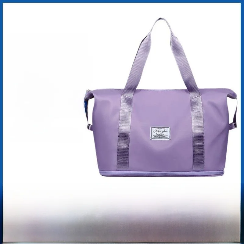 

Expandable Travel Bag Women's Short Trip Handheld Super Large Capacity Fitness Bag Maternity Storage Luggage Bag Oxford Cloth