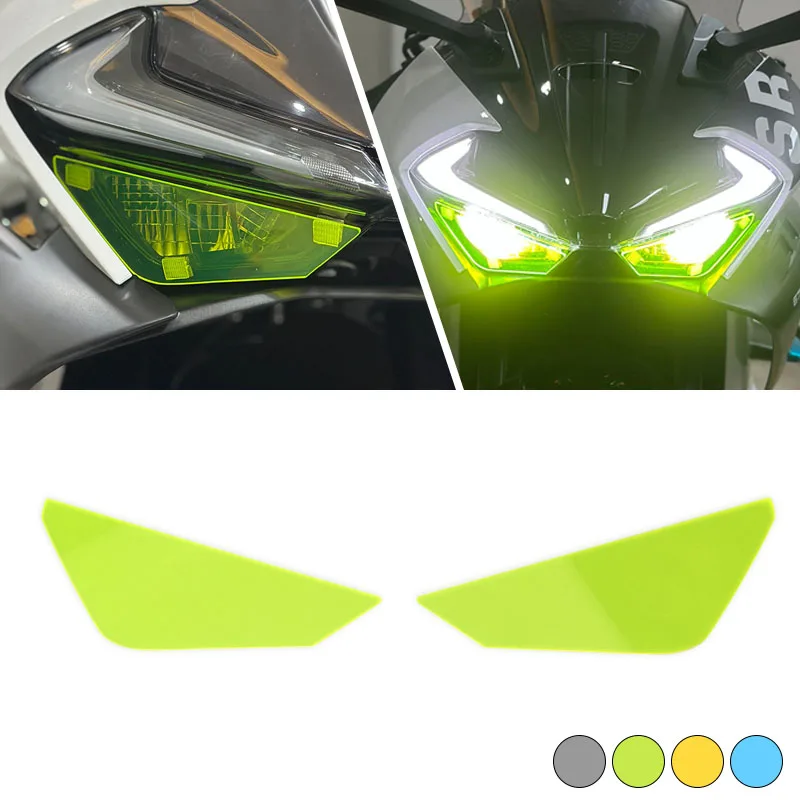 Motorcycle Accessories Front Headlight Guard Head Light Lens Cover Protector Fit For 675SR 675SR-R 2024