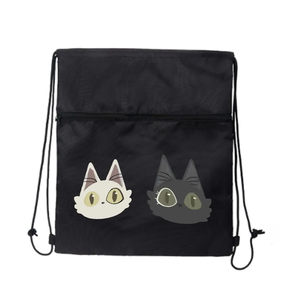 

Рюкзак на шнурке с милыми кошками, школьная спортивная сумка унисекс