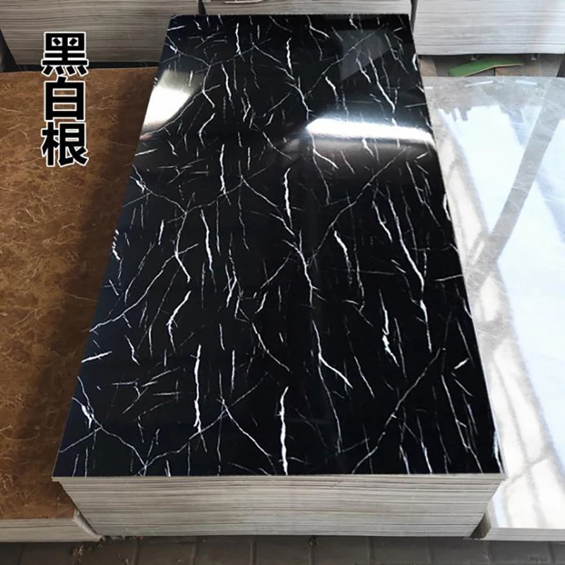 A 10 pieces UV Marble 1220*2440*2.5MM Wall Panels B1 Fire Rate Advanced Building Materials Wholesale Customized logo Free tax