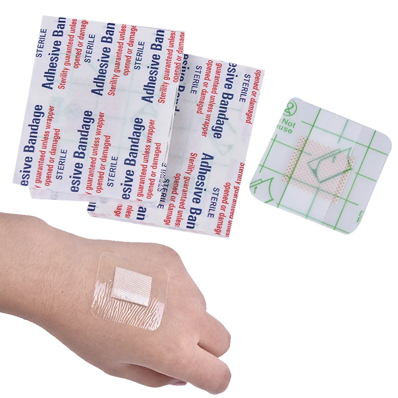 10Pcs/Pack Non-woven Wound Adhesive Plaster Medical Anti-Bacteria Band Aid Bandages Sticker Home Travel First Aid Kit Supplies