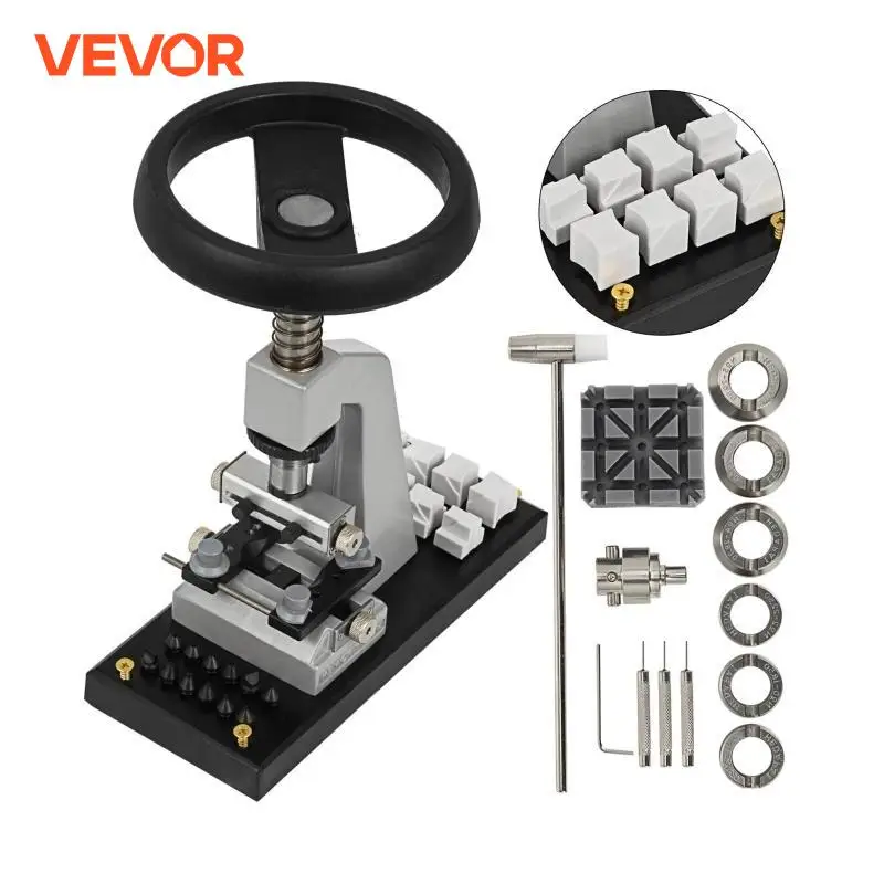 VEVOR 5700 Adjustable Watch Case Back Opener Unlock Caseback Machine Screw Oyster Style Watch Repair Tool Kit for Watchmakers