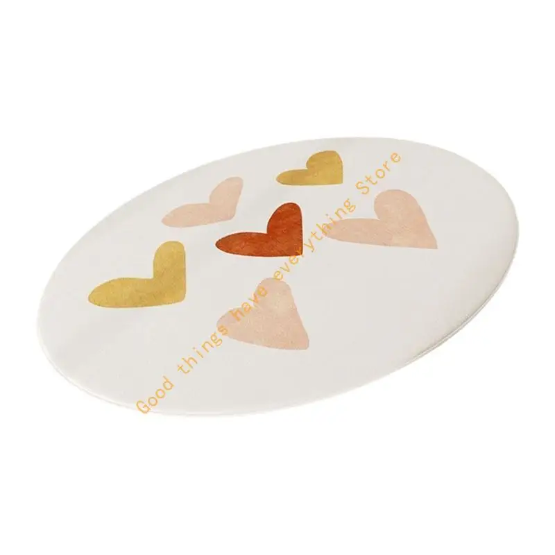 

Cream Bedroom Decoration Round Carpet Soft Lounges Rugs Modern Simple Carpets for Living 55KF