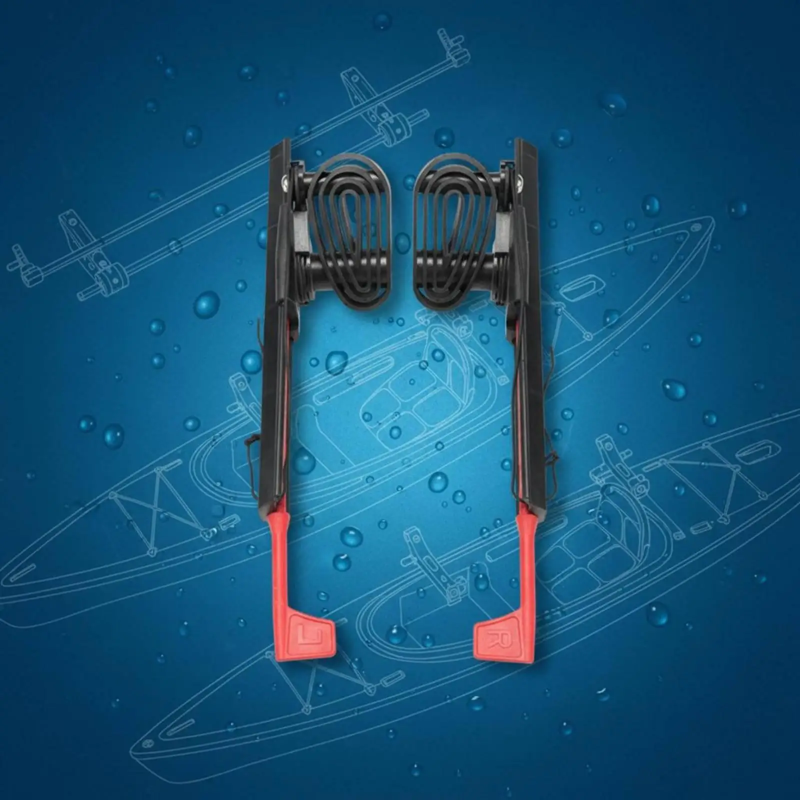 Sea Kayak Foot Pedal Lightweight Water Sport Gear Easy to Install for Upgrade