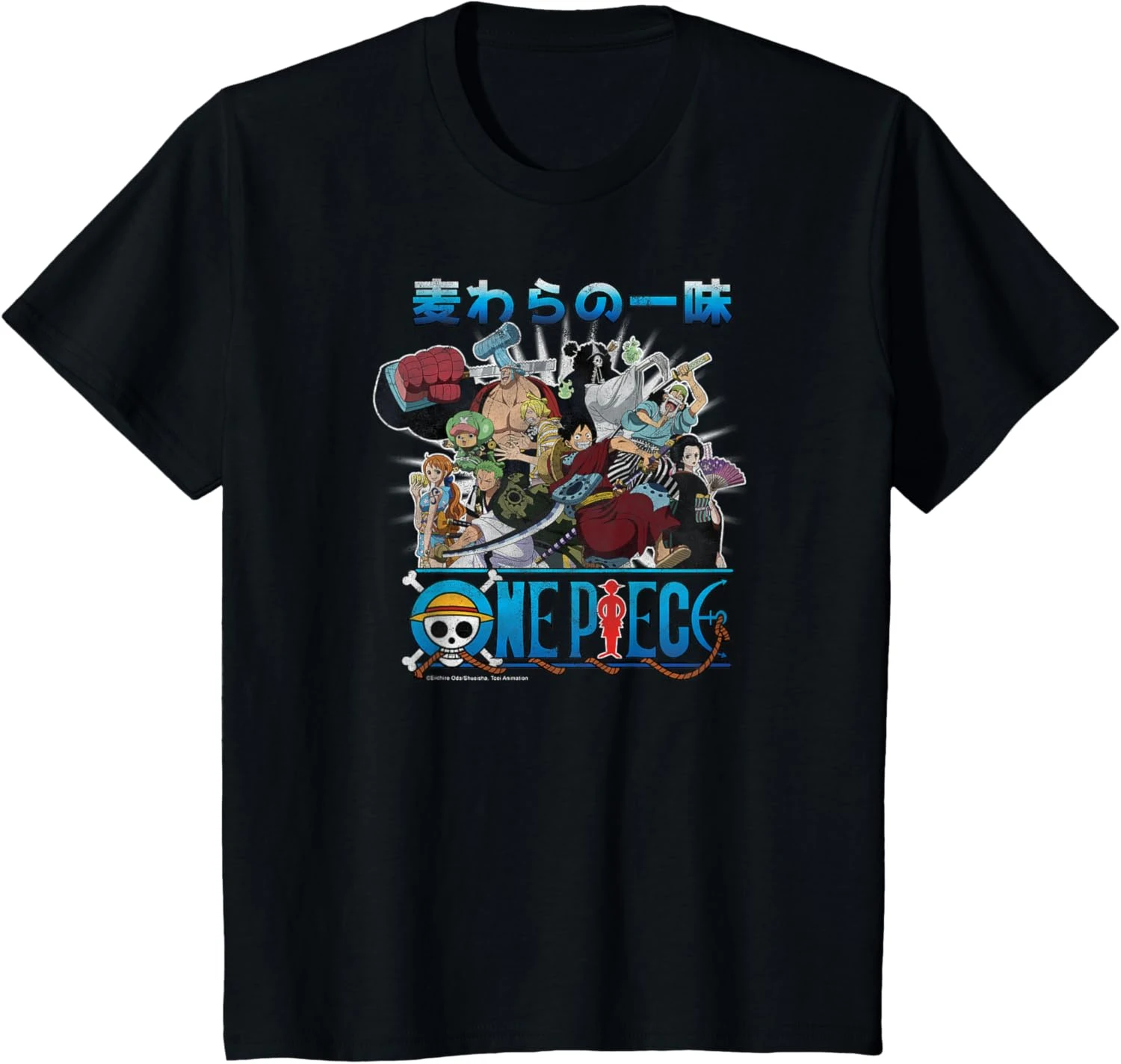 

2026 Summer ONE PIECE Anime Straw Hat Crew Printed Loose Short-sleeved Pure Cotton Children's T-shirt Tide Unisex Casual Y2k