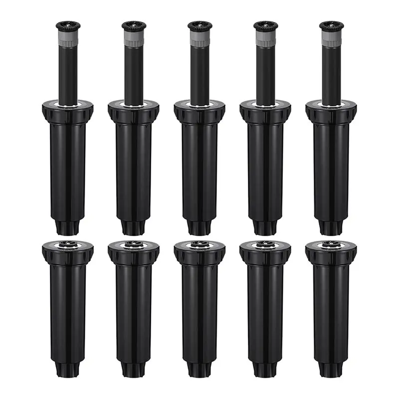 AAAN-10 Pack 4 Inch Retractable Sprinkler Heads For 1800 Series Efficient Lawn Irrigation Adjustable Sprinkler Radius