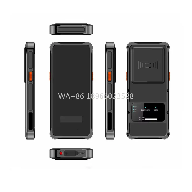 

860-960 МГц UHF Bluetooth Ручной RFID-считыватель Писатель Портативный RFID-сканер UHF Расстояние чтения 0-20 м