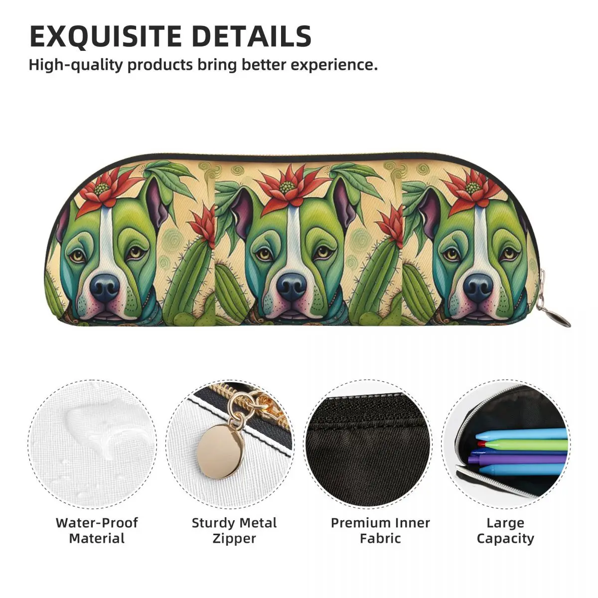 Пеналы Pit Bull Prickly Portraits, пенал для хранения канцелярских принадлежностей, большая коробка для ручек, сумка для карандашей, детская школа