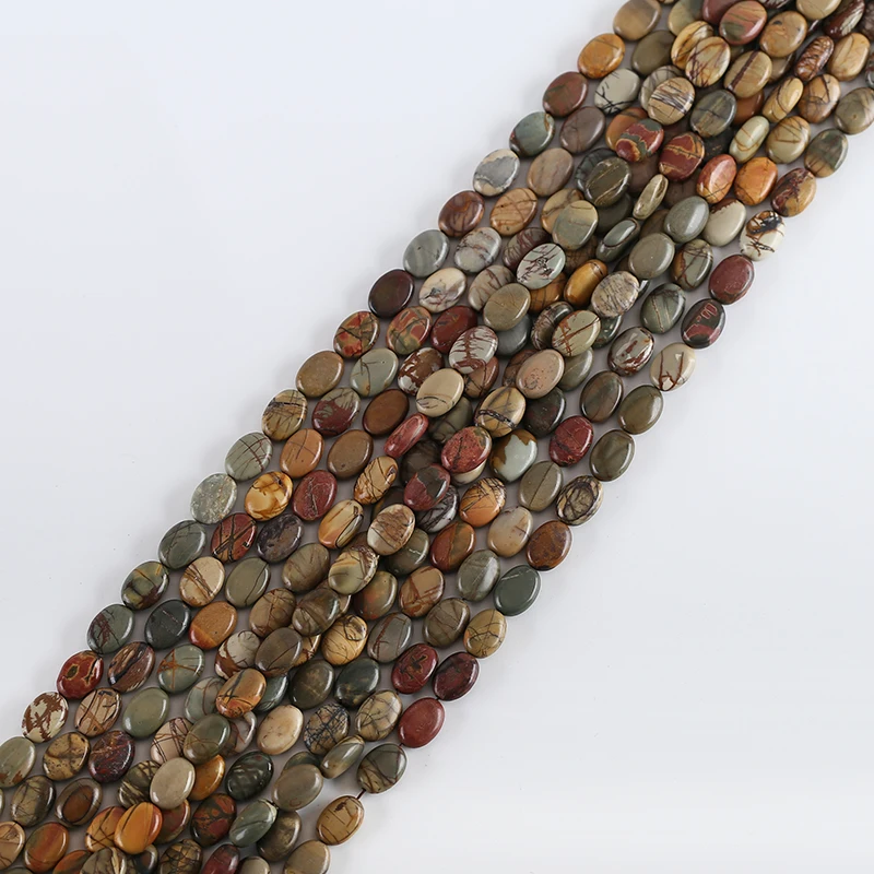 A+ Natural Multi-Color Pica Gem Stone Beads For Jewelry Making Round Loose Spacer Beads Diy Bracelet Necklace Accessories
