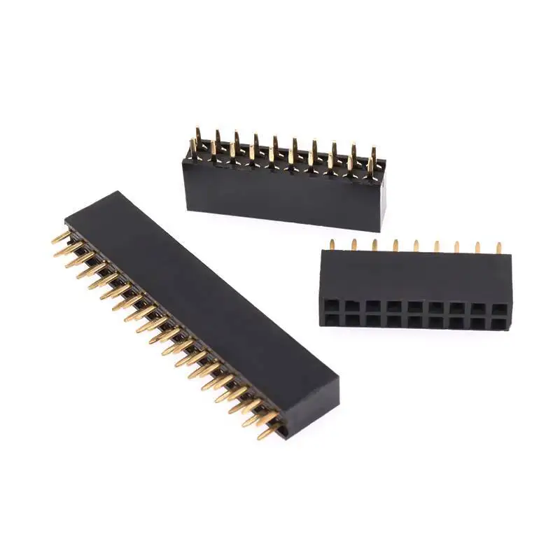 10~20 Stück Doppelreihige Buchsenleiste 2,54 mm Rastermaß 2*2P/3/4/5/7/8/16/10/20/40P Pin-Steckverbinder – Detail 3