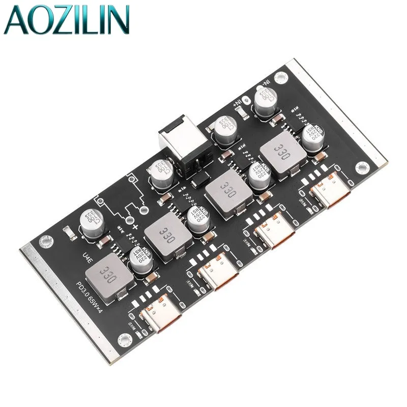 AOZILIN 10Pcs 4 Channel 65W Type-C Fast Charging Power Module Compatible PD3.0 QC3.0 AFC Charging Protocols