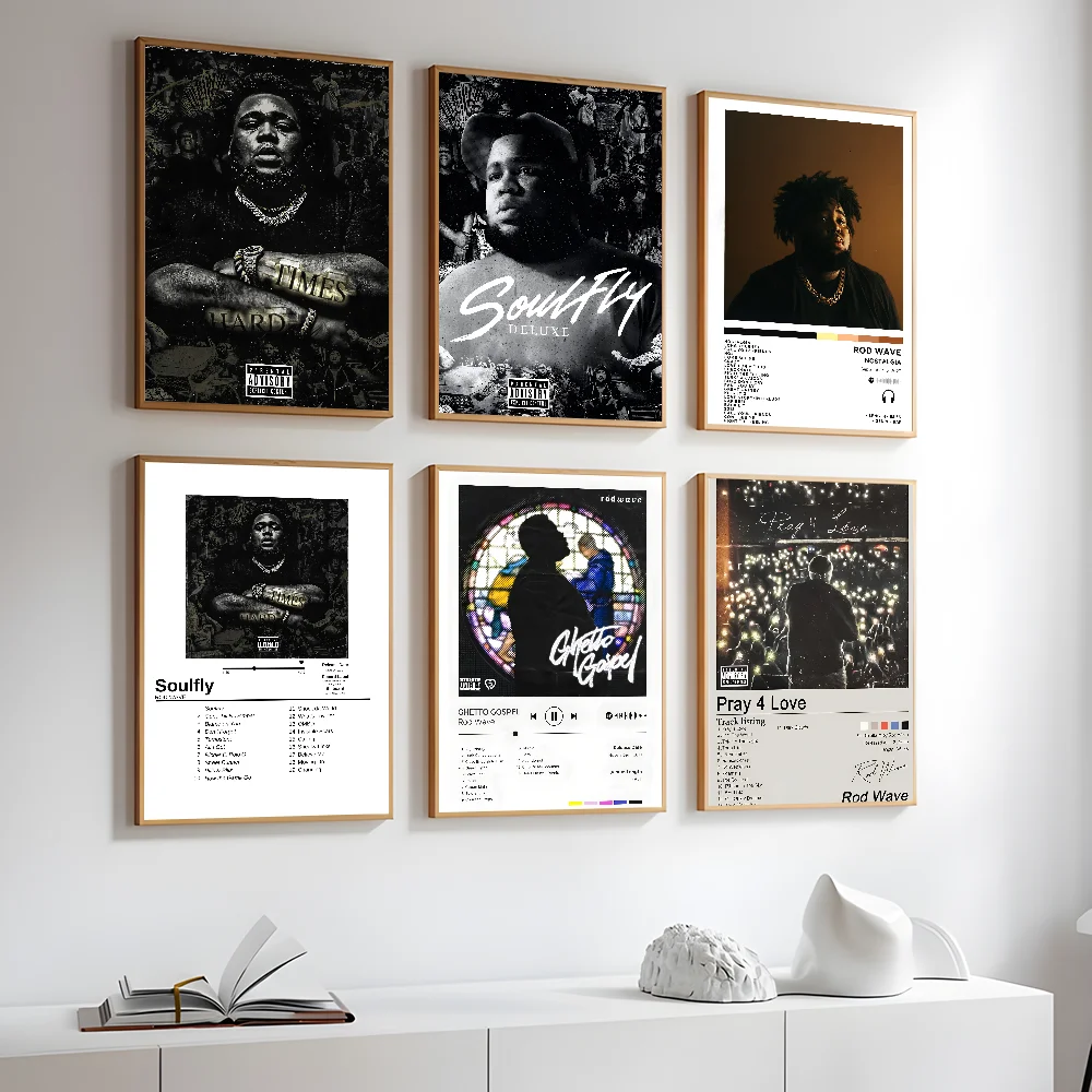 1PC Cantante R-Rod W-Wave Rapper Poster Casa Soggiorno Wall Art Garage Room Decor