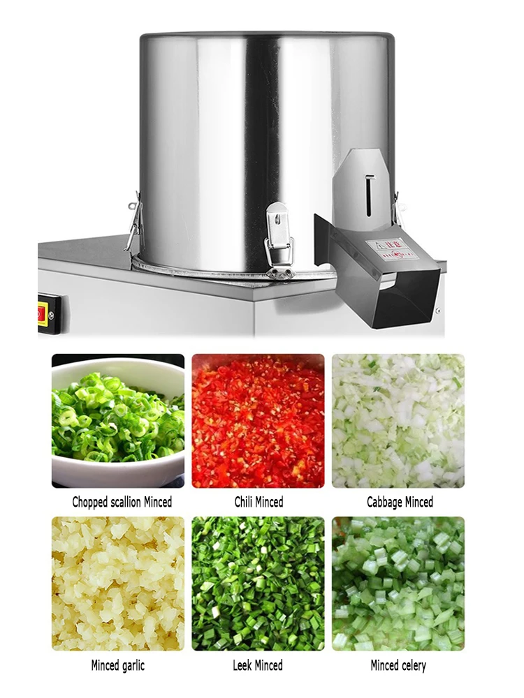 ماكينة فرامل الخضروات متعددة الوظائف لتقطيع الخضروات من الفولاذ المقاوم للصدأ أوتوماتيكية بالكامل