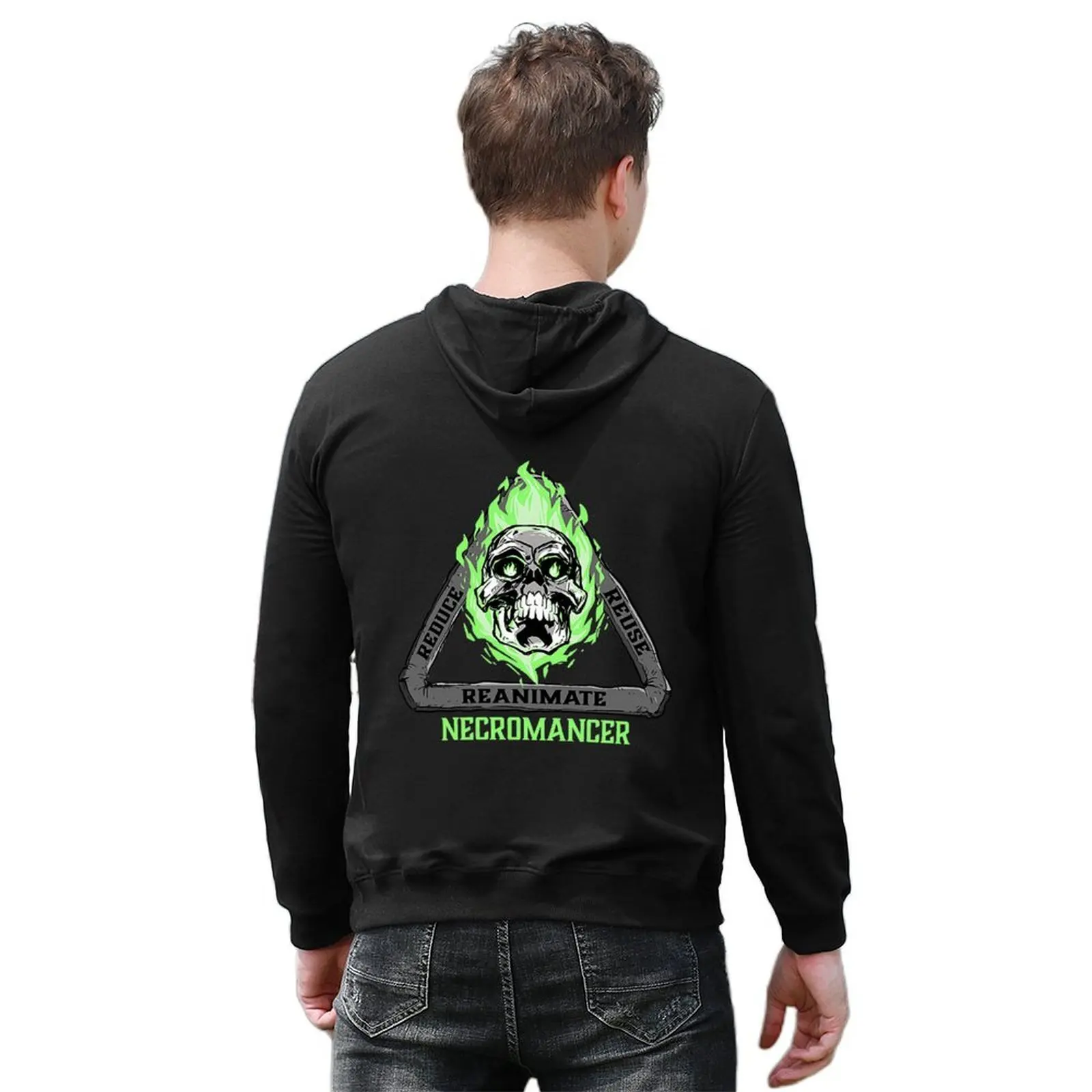 REDUCE REUSE REANIMATE Hoodie aesthetic clothing men's sweat-shirt men's clothing winter clothes men hoodie