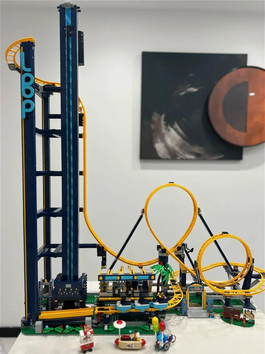 The New Loop Roller Coaster Amusement Park Model Building Block City Bricks Kits for Christmas Birthday Gifts 3756pcs