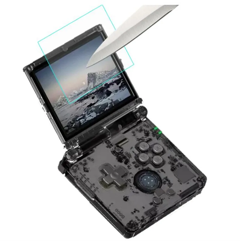 Nueva película protectora de pantalla de consola RG35XXSP de alta definición para Anbernic RG35XXSP accesorios protectores de pantalla de vidrio templado