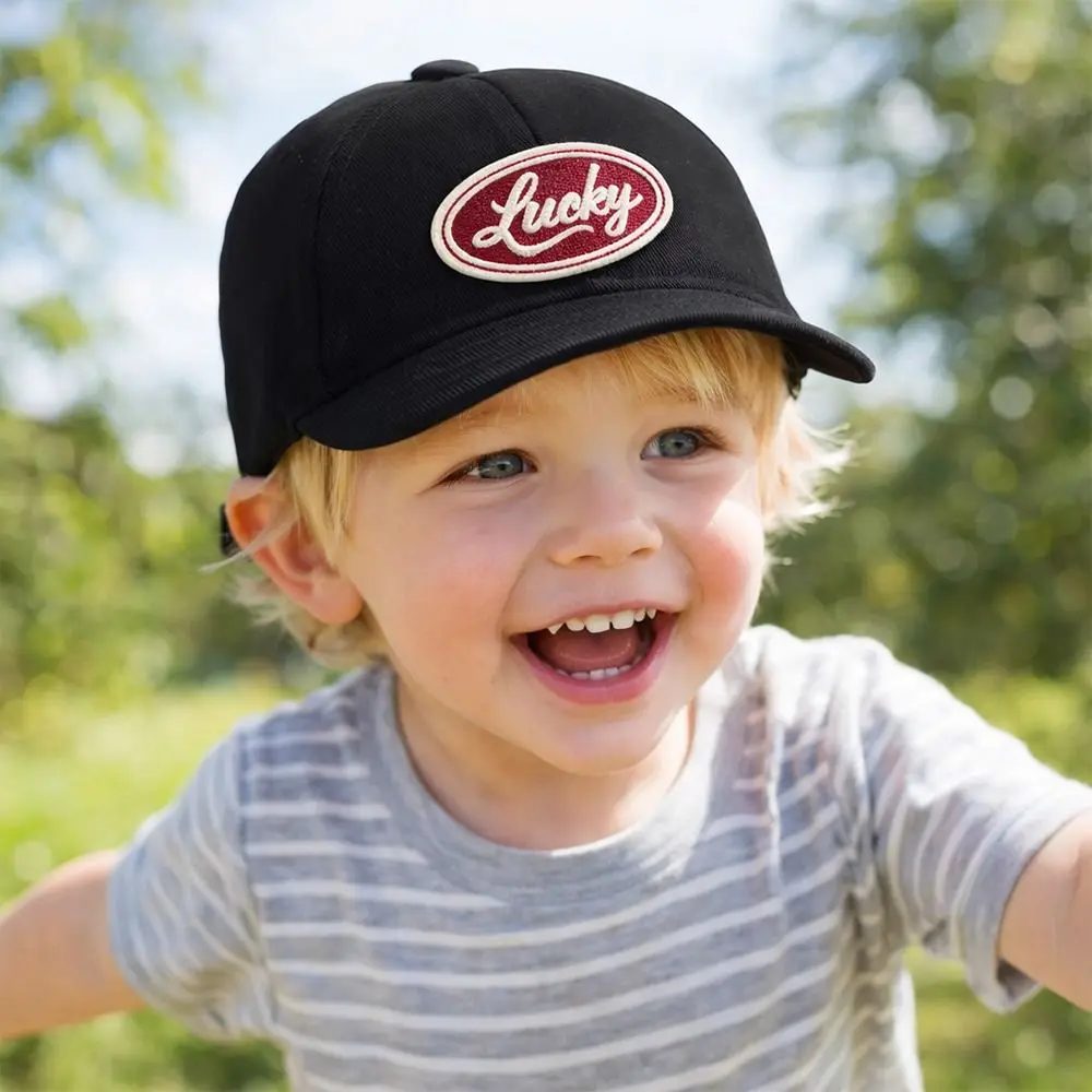 

Модная бейсболка с коротким козырьком, вышивкой и надписью, солнцезащитная, однотонная, летняя