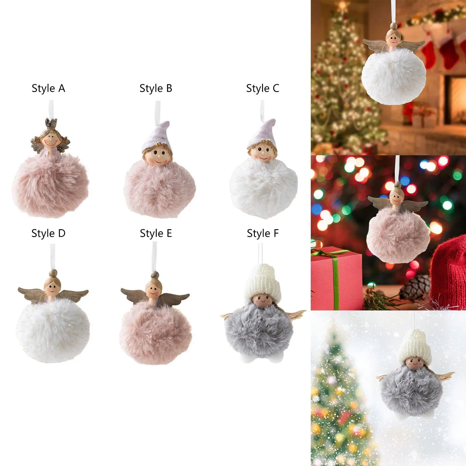 Christmas Angel Girl Hanging Decorations Indoor Collection Gifts Hanging Pendant image 4