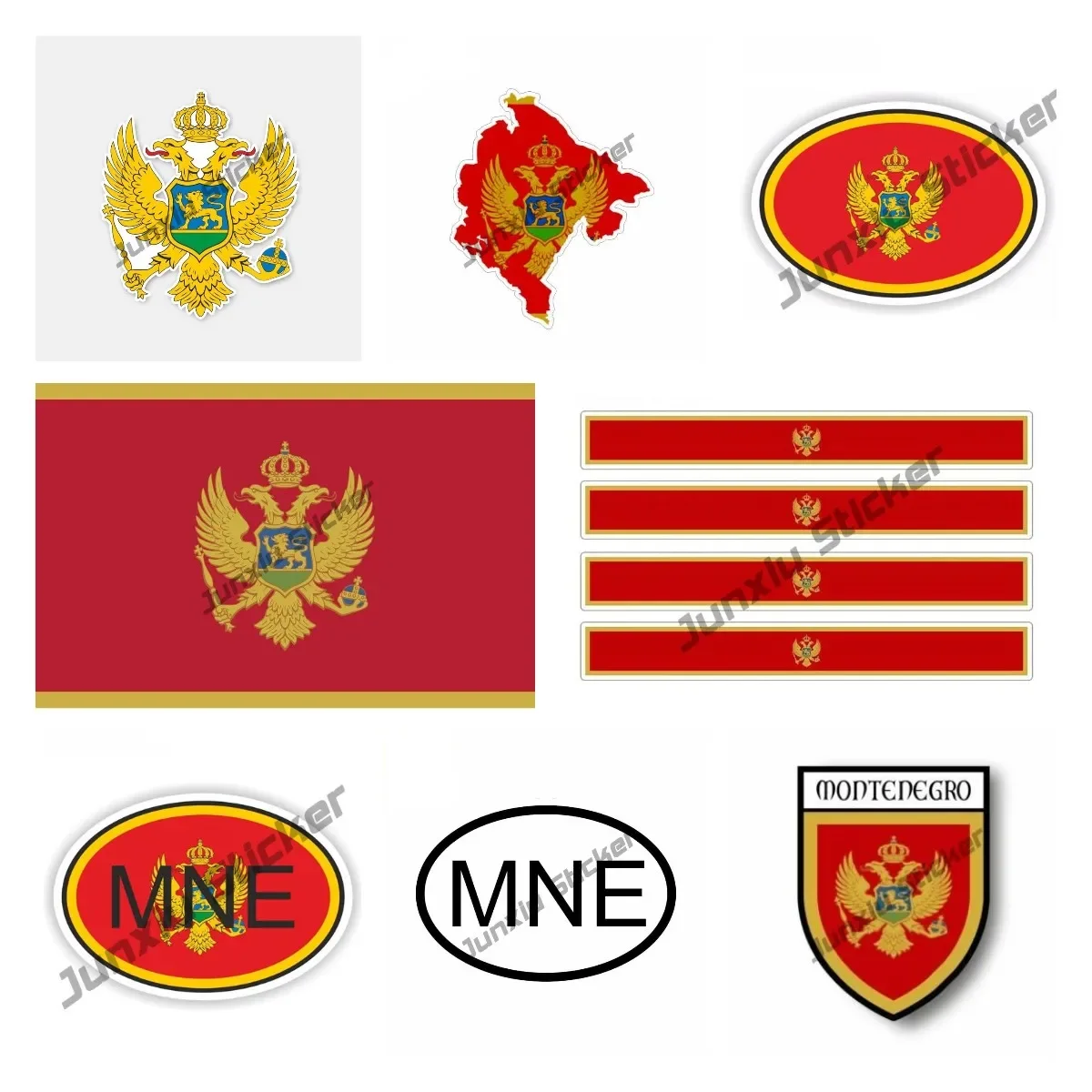 Creative Montenegro Stickers Montenegro Flag Decal Montenegro Map Styling Sticker Premium Quality Vinyl PVC Car Accessories