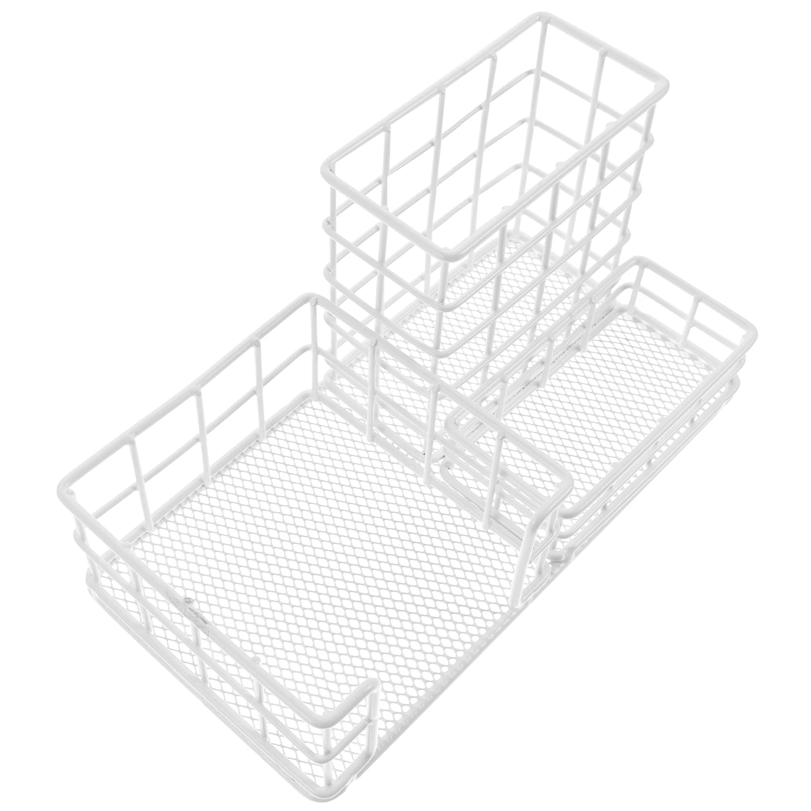 

Lightweight Iron Desktop Storage Rack for Stationery Office Supplies Organizer Shelf Holder Container Practical Shelf
