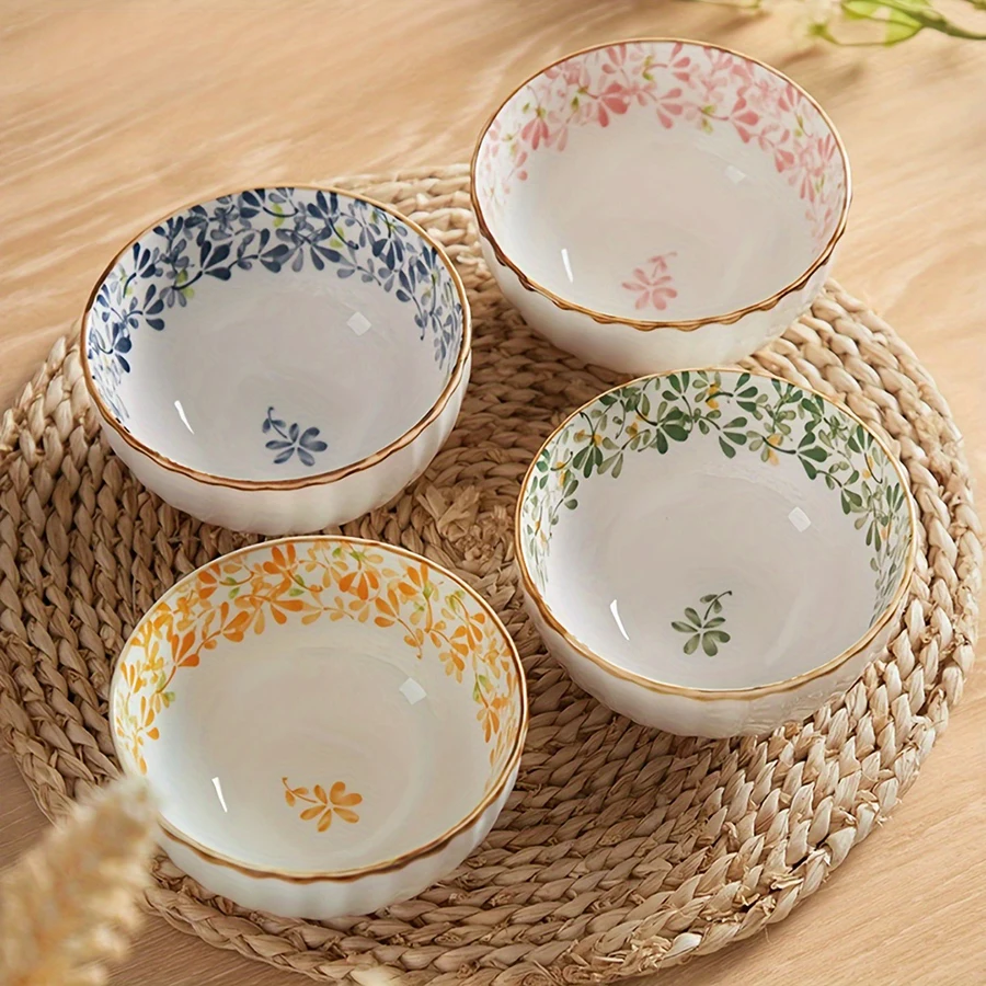 11OZ Ceramic Bowls Set of 4-4.5