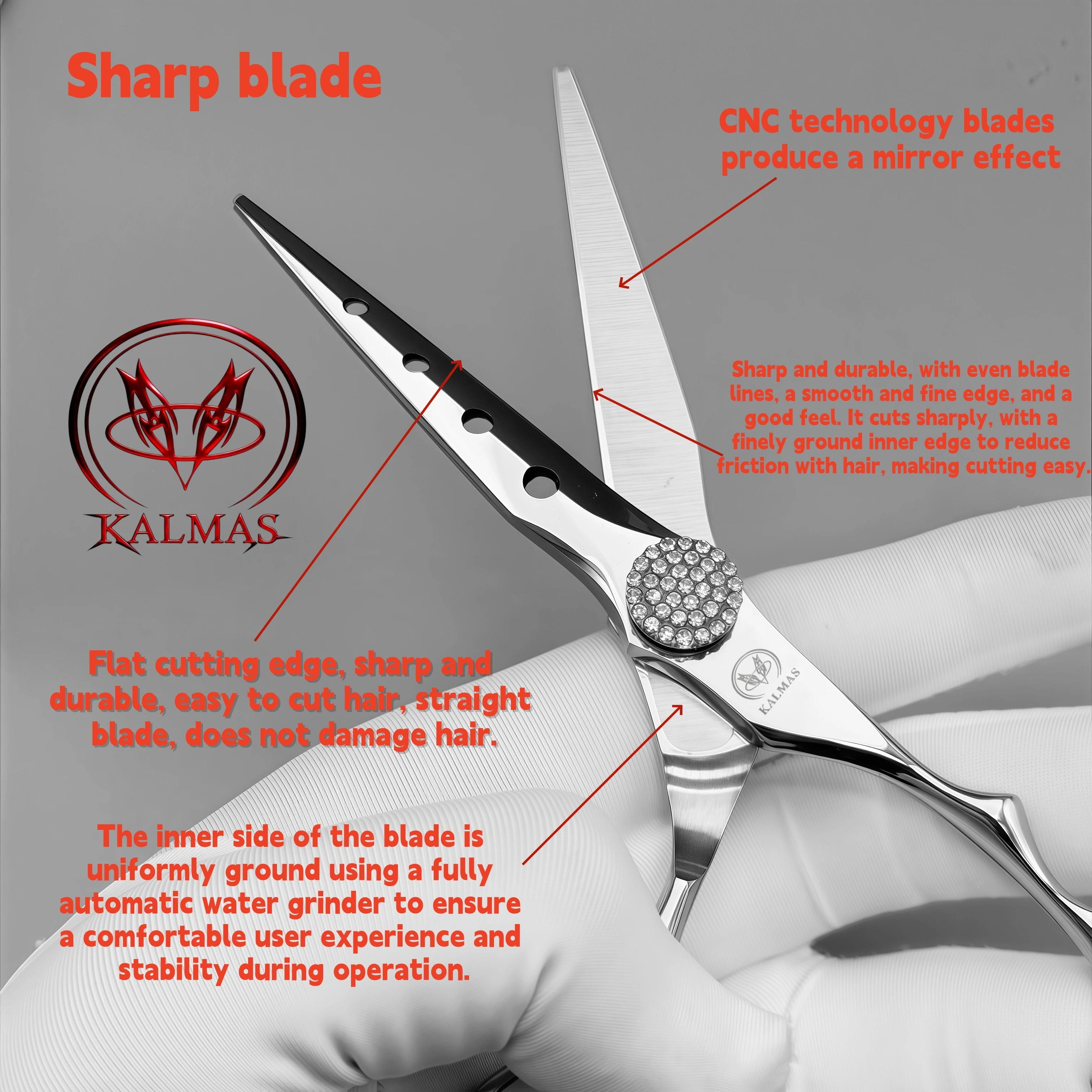 Professional Hair Cutting Tool, Hair Salon, Hair Cutting Ultra-Thin Scissors VG10 6.0 Inch Hair Scissors Tool