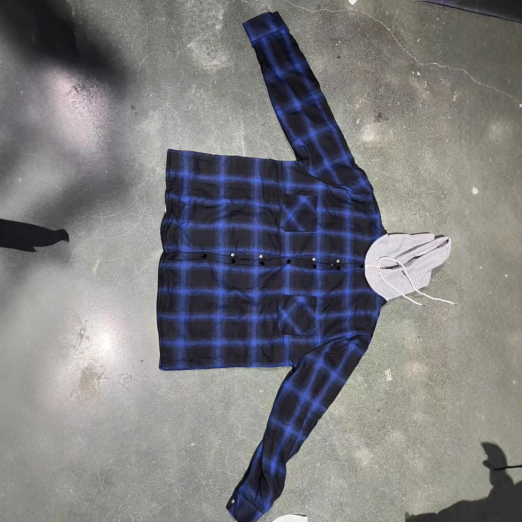 Autumn And Winter New Plaid Fleece Hooded Sweater Breasted Casual Jacket Jacket